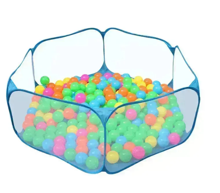 Foldable Kids' Play Tent with Ball Pit: Ocean Ball Pool & Crawling Game House for Outdoor Fun