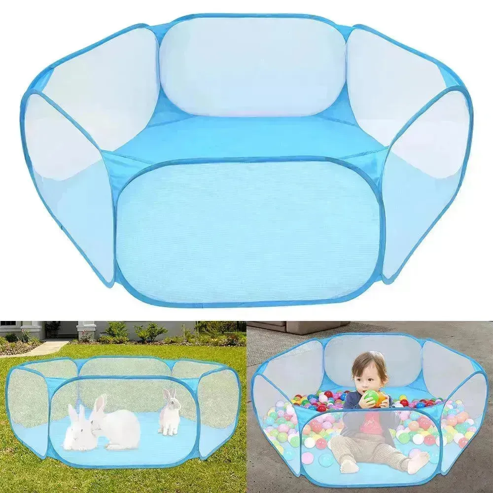 Foldable Kids' Play Tent with Ball Pit: Ocean Ball Pool & Crawling Game House for Outdoor Fun