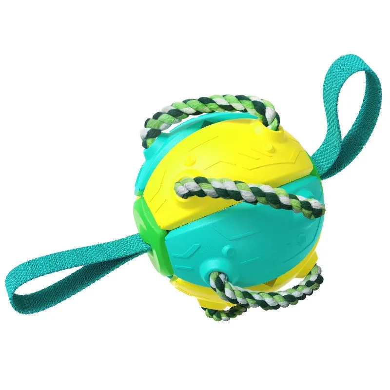 Foldable Soccer Ball Interactive Dog Toy