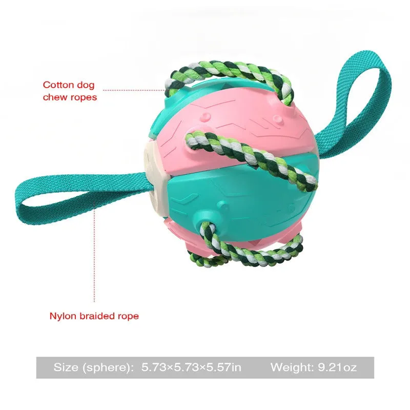 Foldable Soccer Ball Interactive Dog Toy