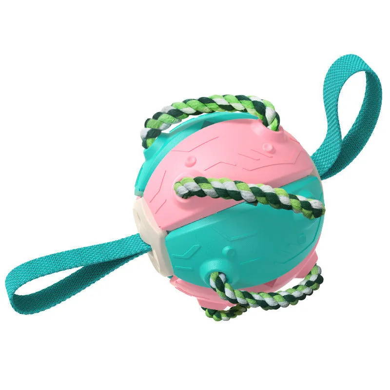 Foldable Soccer Ball Interactive Dog Toy