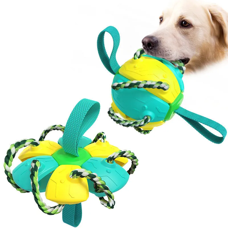 Foldable Soccer Ball Interactive Dog Toy