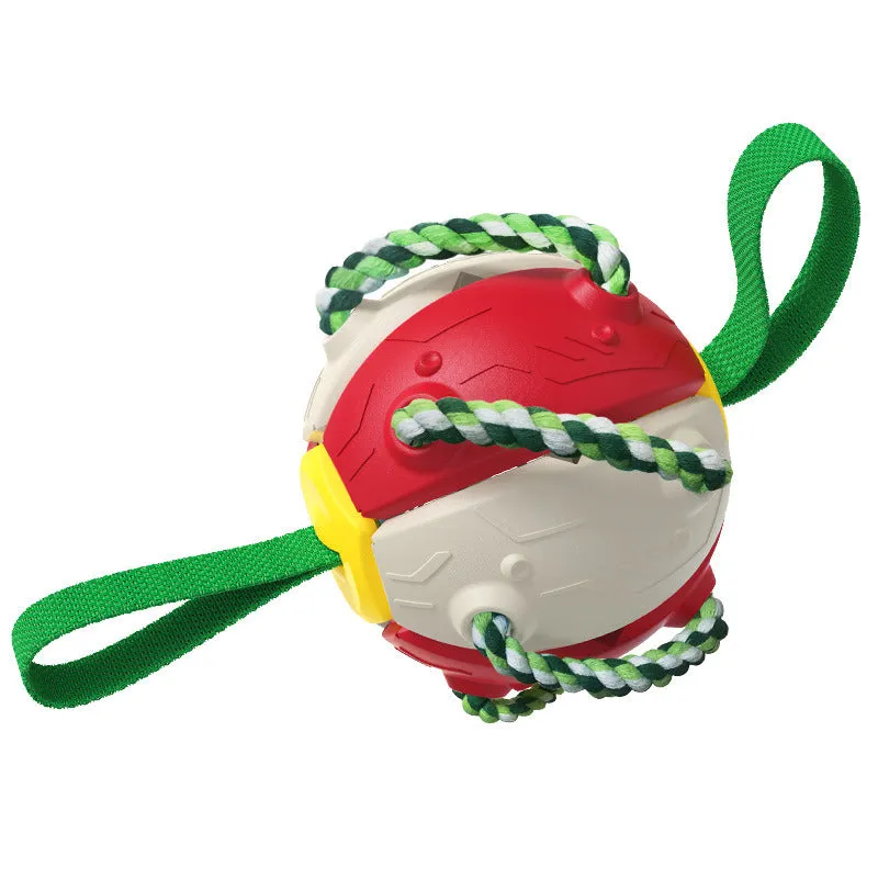 Foldable Soccer Ball Interactive Dog Toy