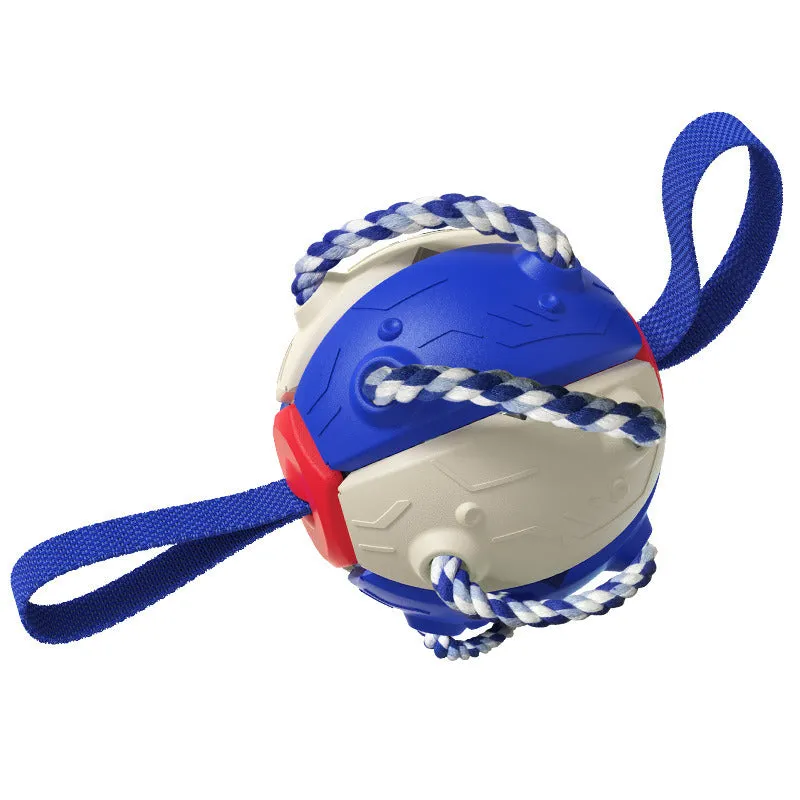 Foldable Soccer Ball Interactive Dog Toy