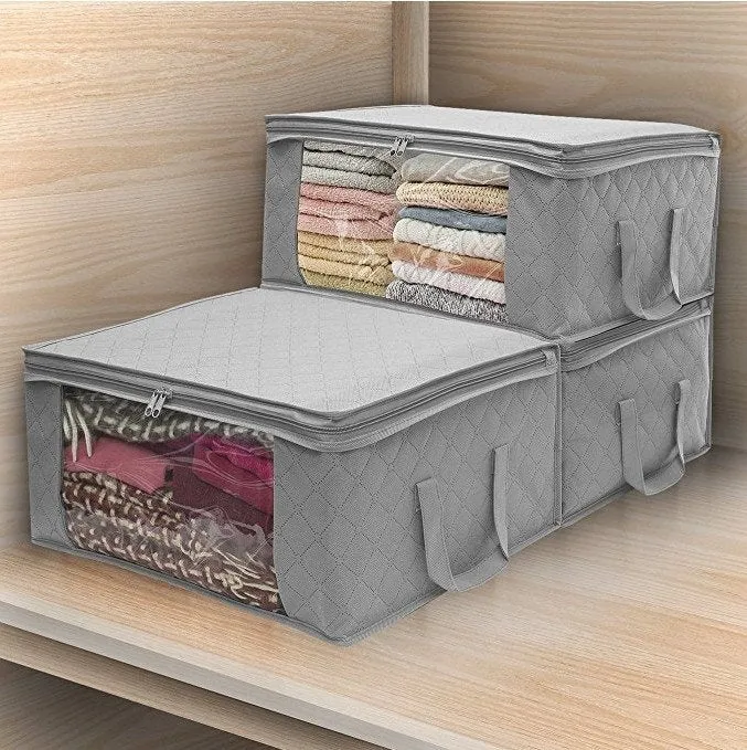 Foldable Storage Baskets for Organizing Home, Clothes, Shelf, Gifts, Baby Nursery, Closet, Towel, Laundry Storage Bin - Home Organizer