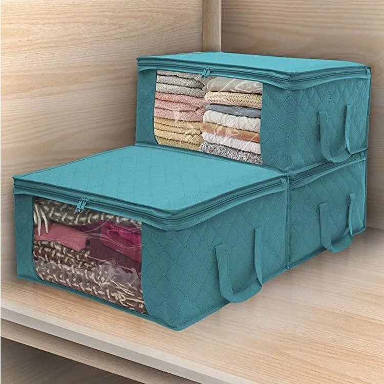 Foldable Storage Baskets for Organizing Home, Clothes, Shelf, Gifts, Baby Nursery, Closet, Towel, Laundry Storage Bin - Home Organizer