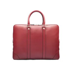 Gainsborough Leather 15" Laptop Bag - Burgundy