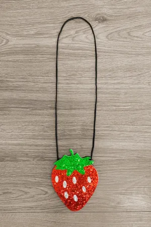 Glitter Strawberry Purse