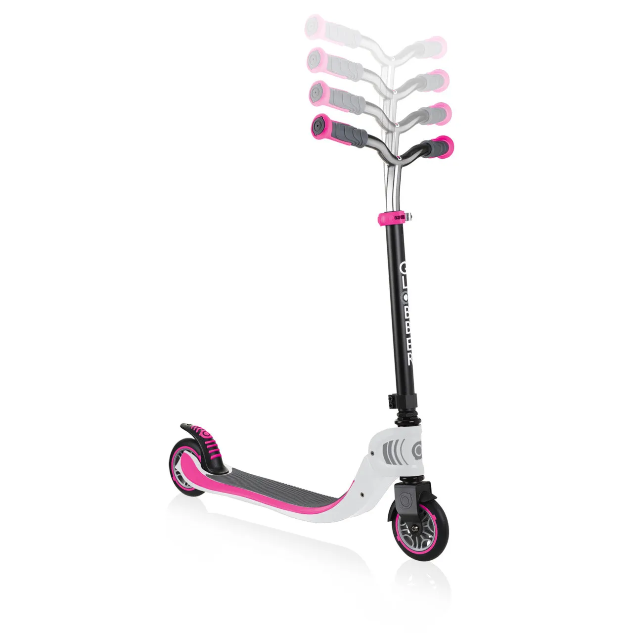 Globber Flow Foldable 125 - White / Pink (6y )