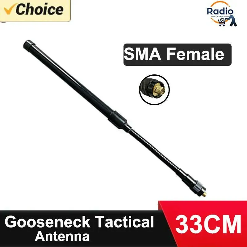 Gooseneck Tactical Foldable Antenna VHF UHF Dual Band For Baofeng Walkie Talkies UV-5R UV-82 UV-9R PLUS UV-XR WOUXUN Accessories