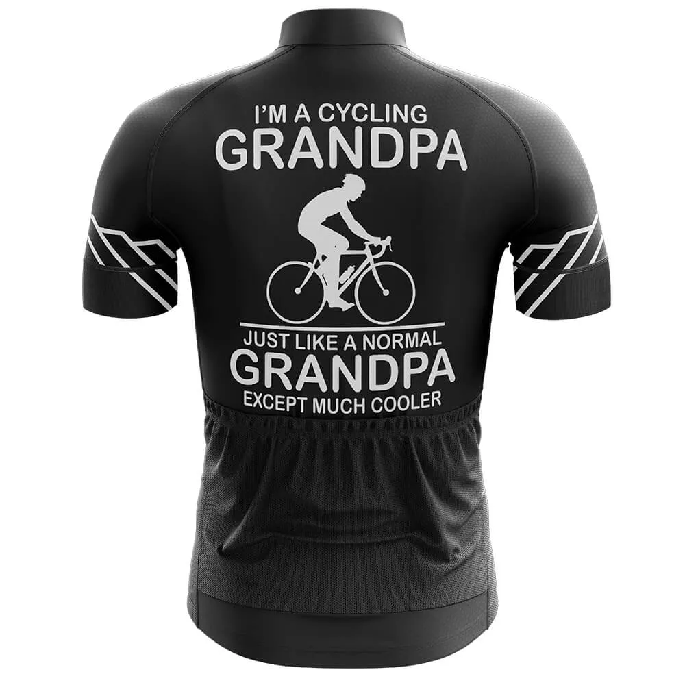 Grandpa Black Men's Short Sleeve Cycling Jersey