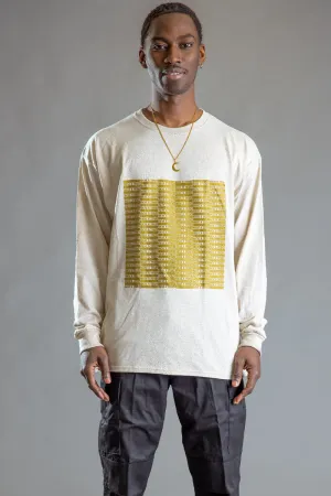 GUYS SAND N GOLD FULL CHECKER LONG SLEEVE TEE