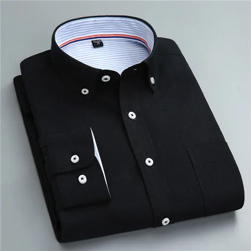 High Quality Solid Long Sleeve Shirt #710XX