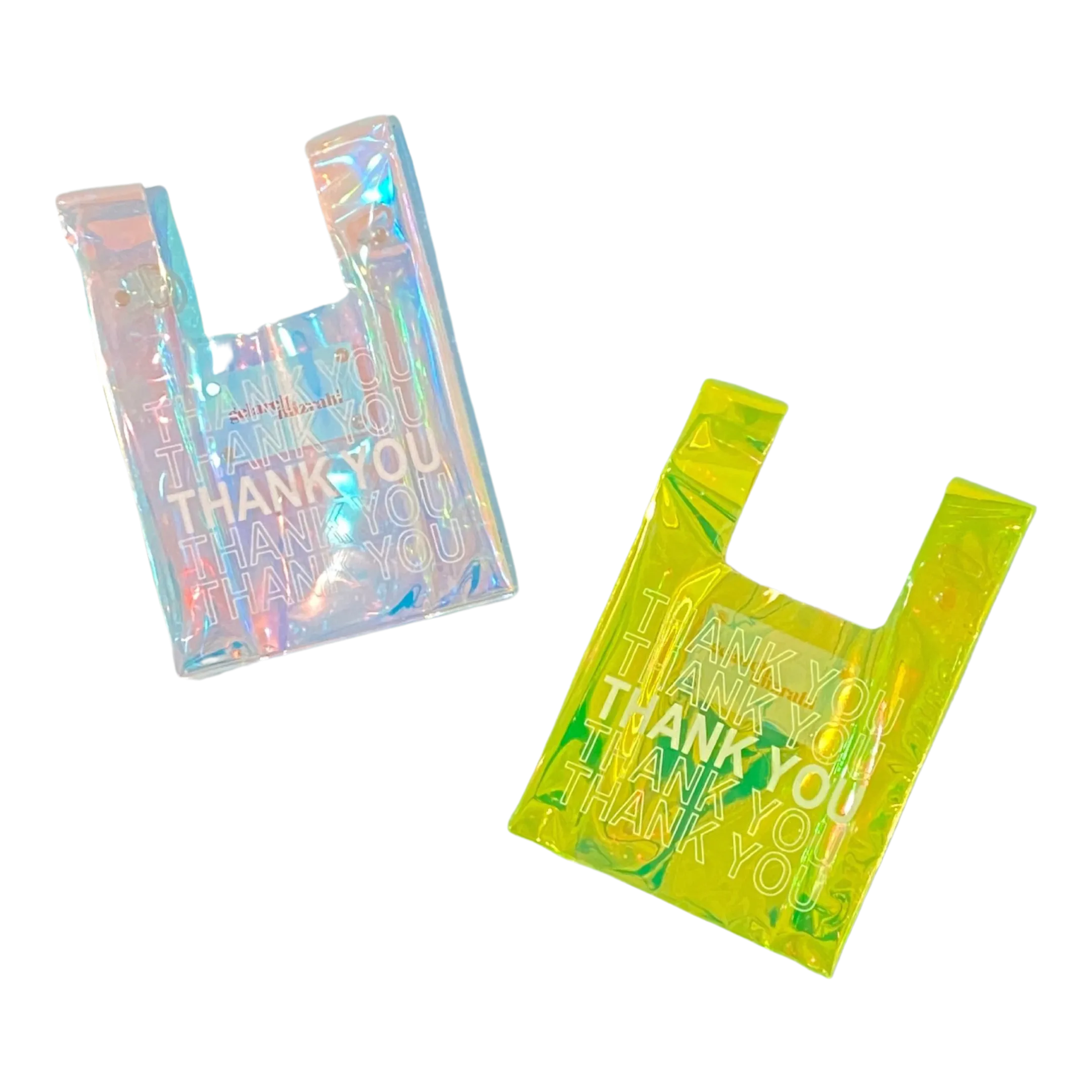 ITSY BITSY MICRO MINI THANK YOU NEON GREEN BAG