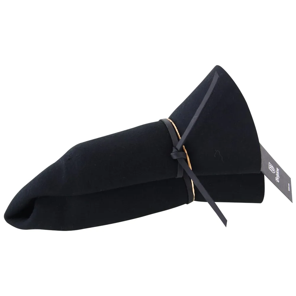 Jacaru Hats Poet Fedora - Black