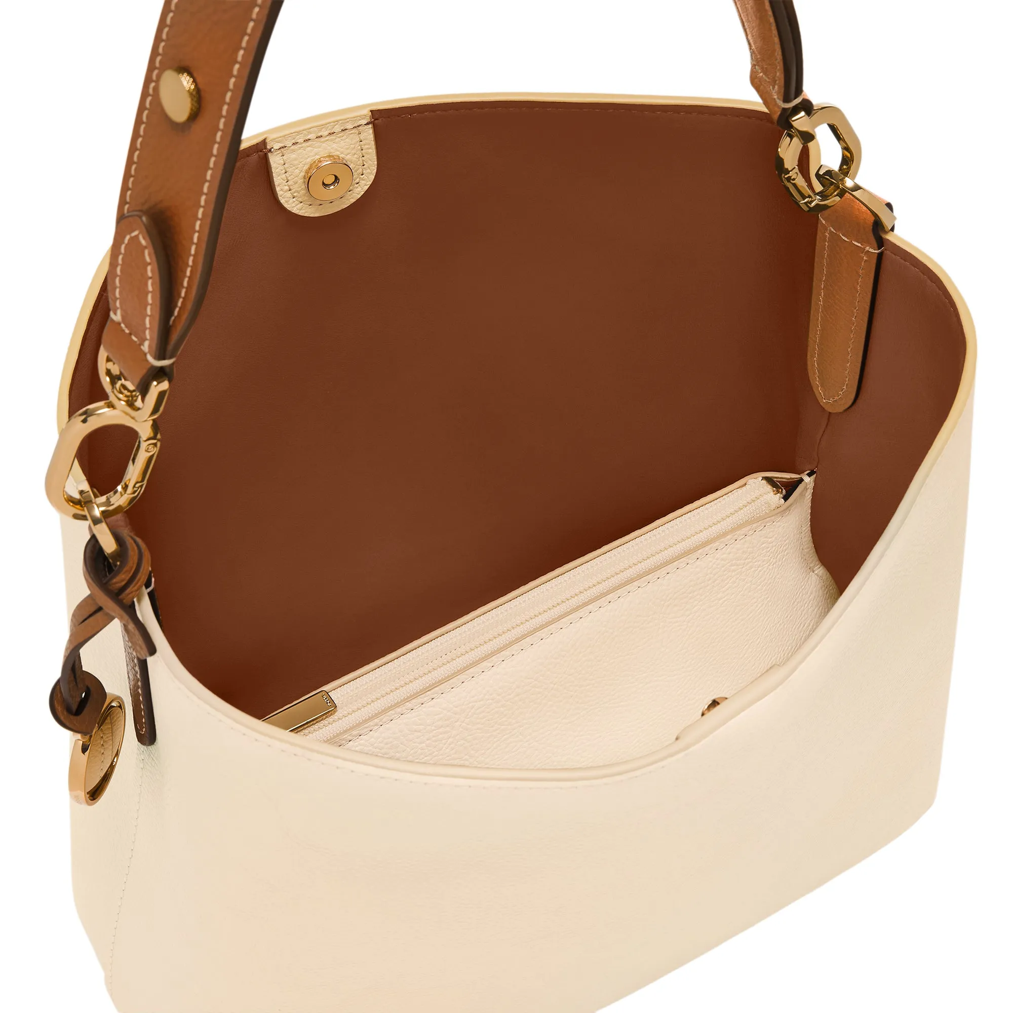 Jessie Leather Bucket Shoulder Bag