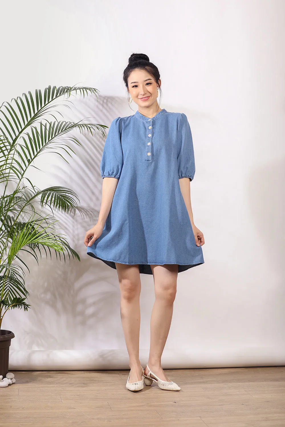 Kellan Denim Dress in Light Wash