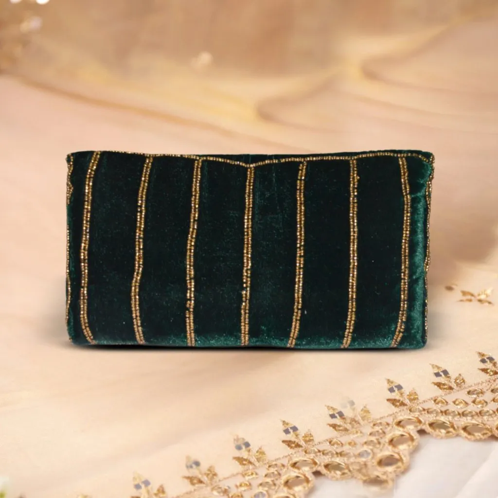 Khawaish Emerald Flap Bag