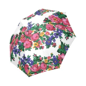 Kokum's Revenge-White Foldable Umbrella