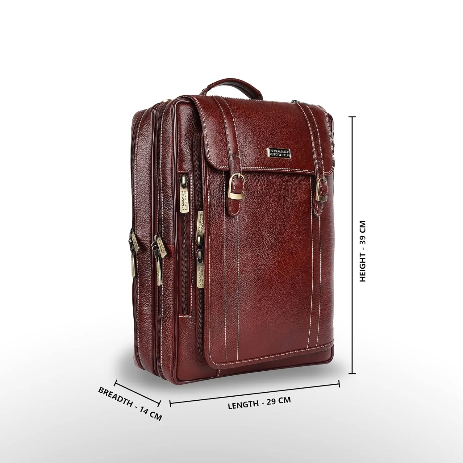 Laptop Bag for Men - Genuine Leather Office Bag - Fits upto 16 Inch Laptop/MacBook - Messenger Bag