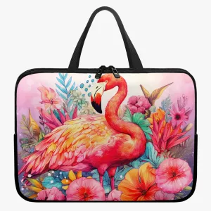 Laptop Sleeve with handles - Flamingo