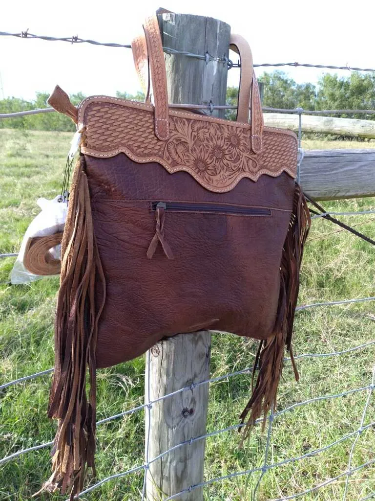 Large Cowhide Shoulder Bag