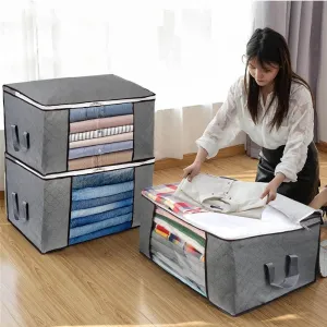 Large Foldable Storage Baskets for Organizing Home, Clothes, Shelf, Gifts, Baby Nursery, Closet, Towel, Laundry Storage Bin - Home Organizer