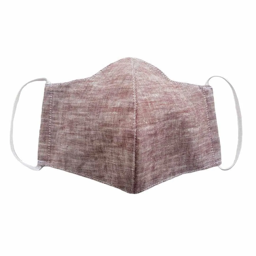 Linen Unisex Face Mask with Filter Pocket - Thailand