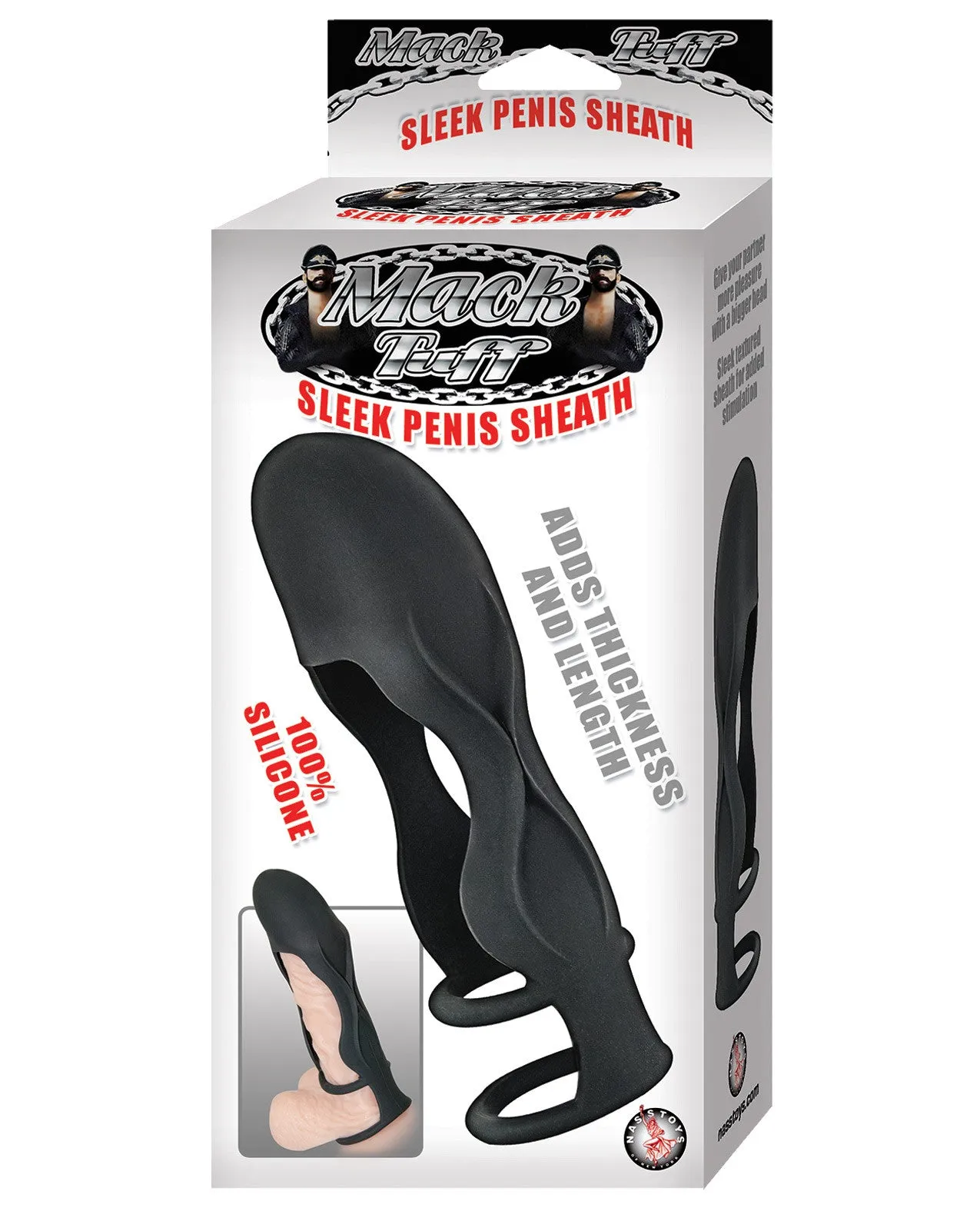 Mack Tuff Sleek Penis Sheath - Black