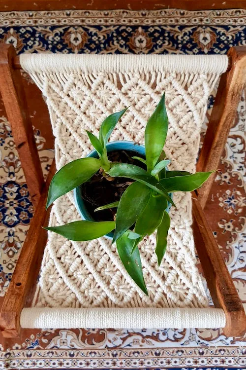 Macrame Foldable Stool