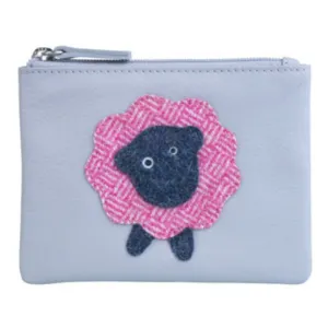 Mala Leather Grey Wishaw Sheep Coin Purse