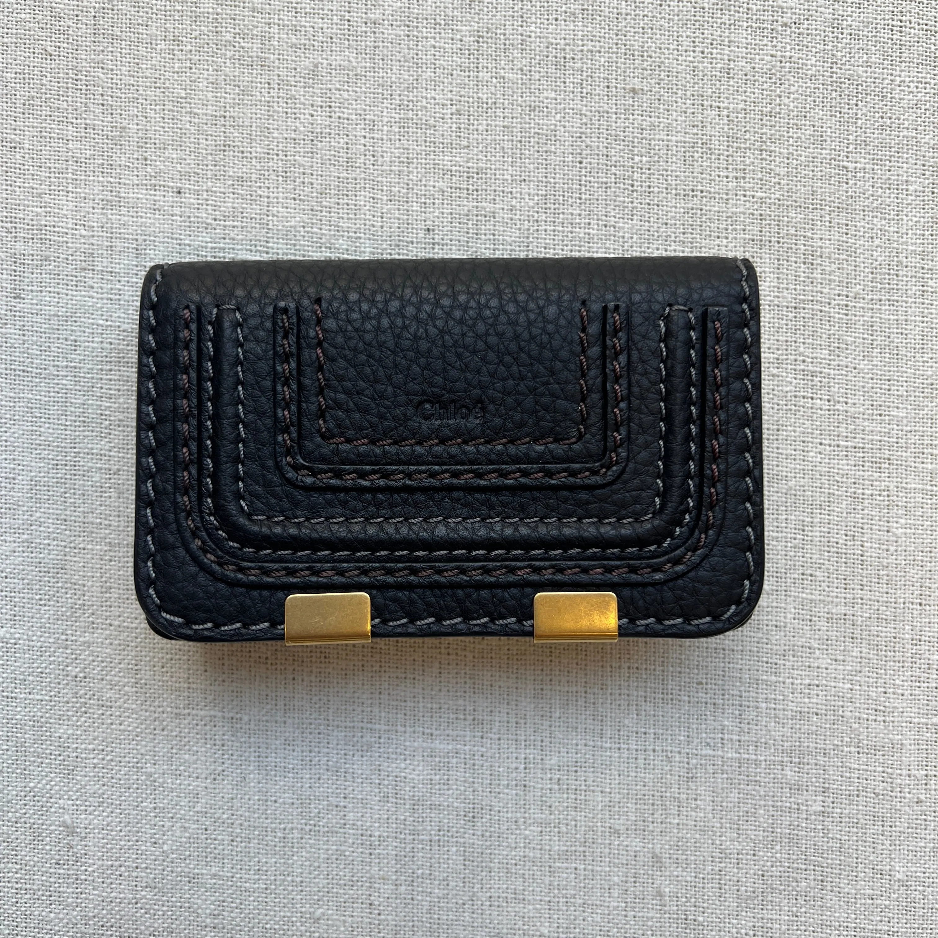 Marcie Flap Card Holder, Black