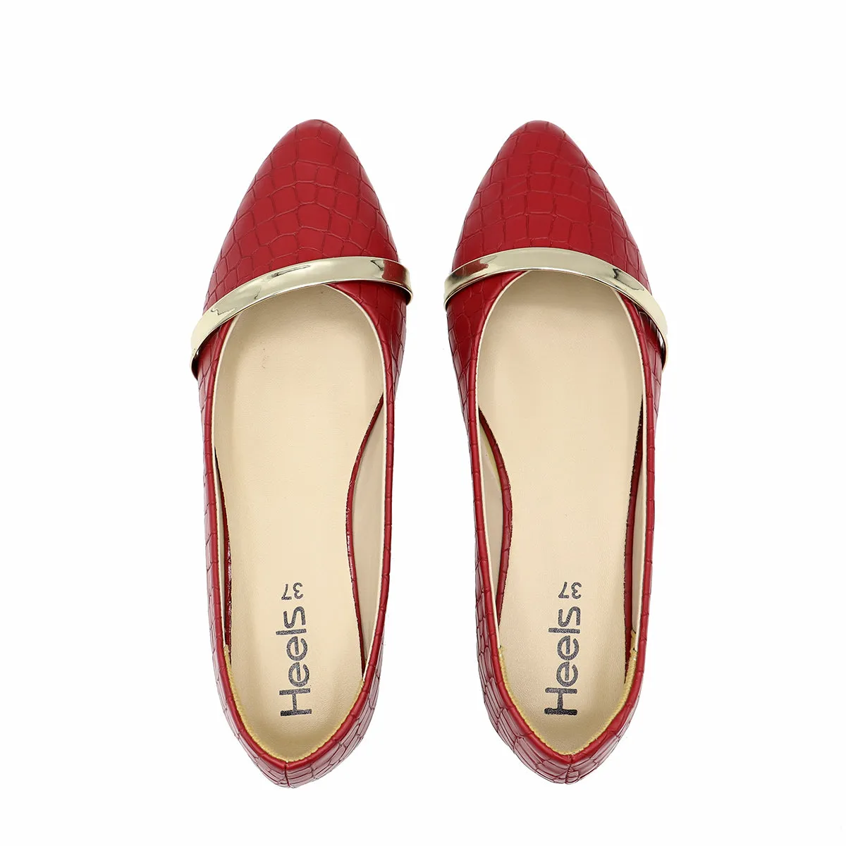 Maroon Casual Pumps 090846