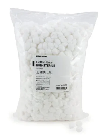 McKesson 16-9153 Cotton Ball Bag of 2000