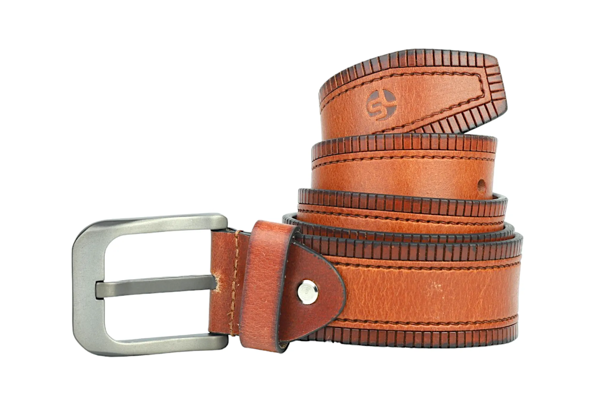 Mens Leather Casual Belt 90809