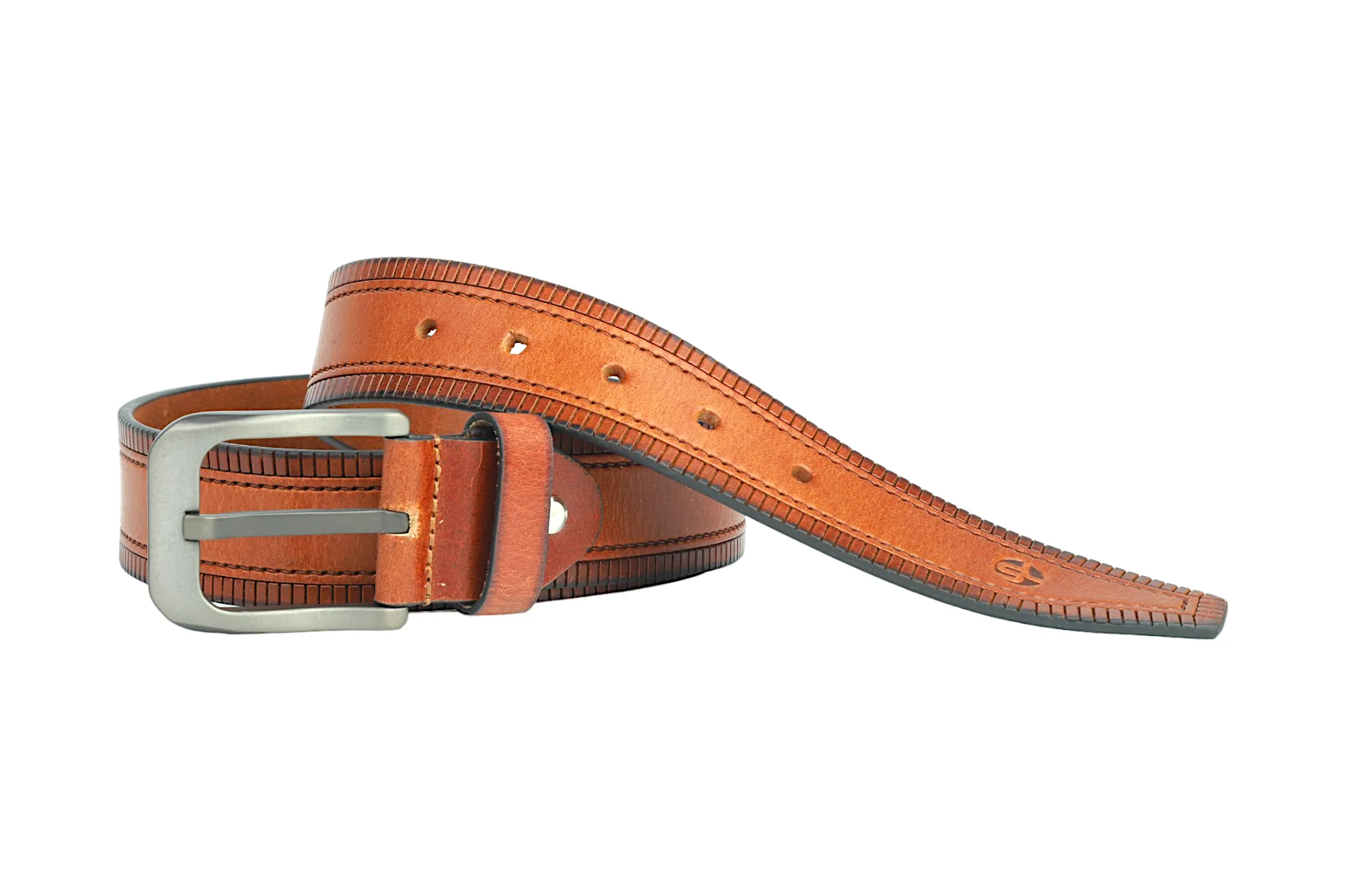 Mens Leather Casual Belt 90809