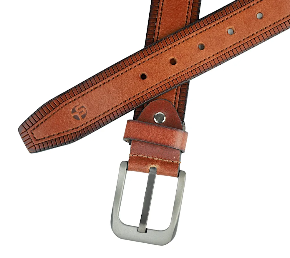 Mens Leather Casual Belt 90809