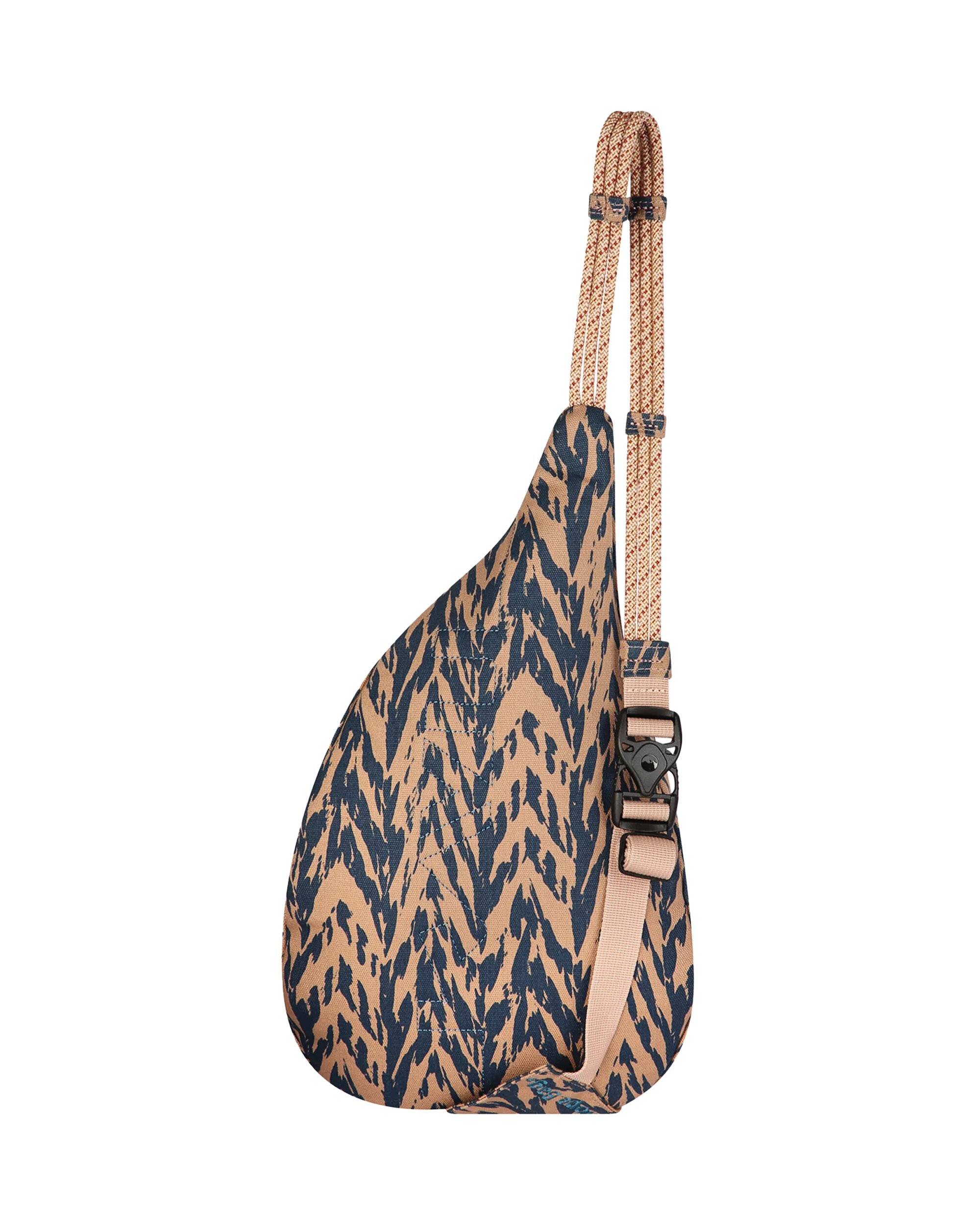 Mini Rope Bag in Chevron Shore