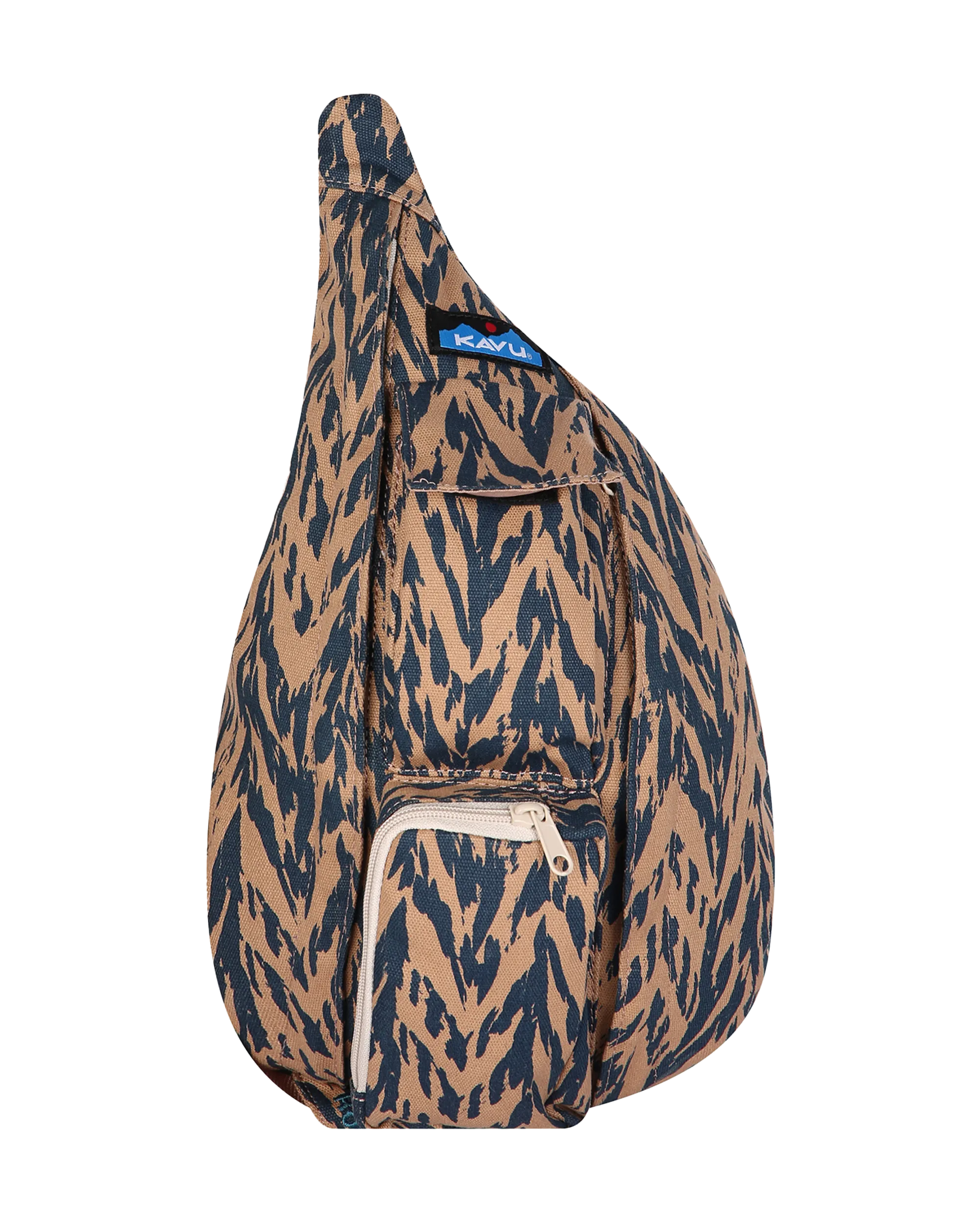 Mini Rope Bag in Chevron Shore