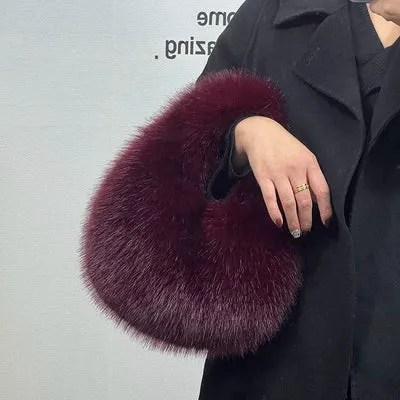 Myleah Faux Fur Handbag