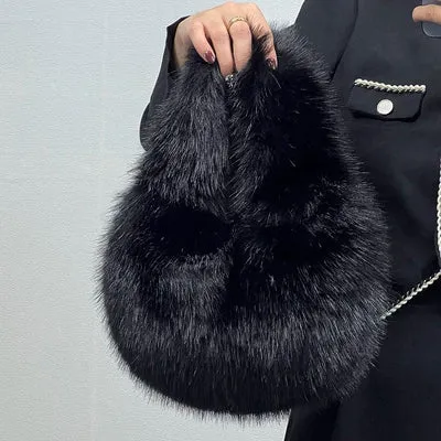 Myleah Faux Fur Handbag