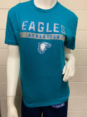 Next Level Teal Tee -Eagles Athletics Logo