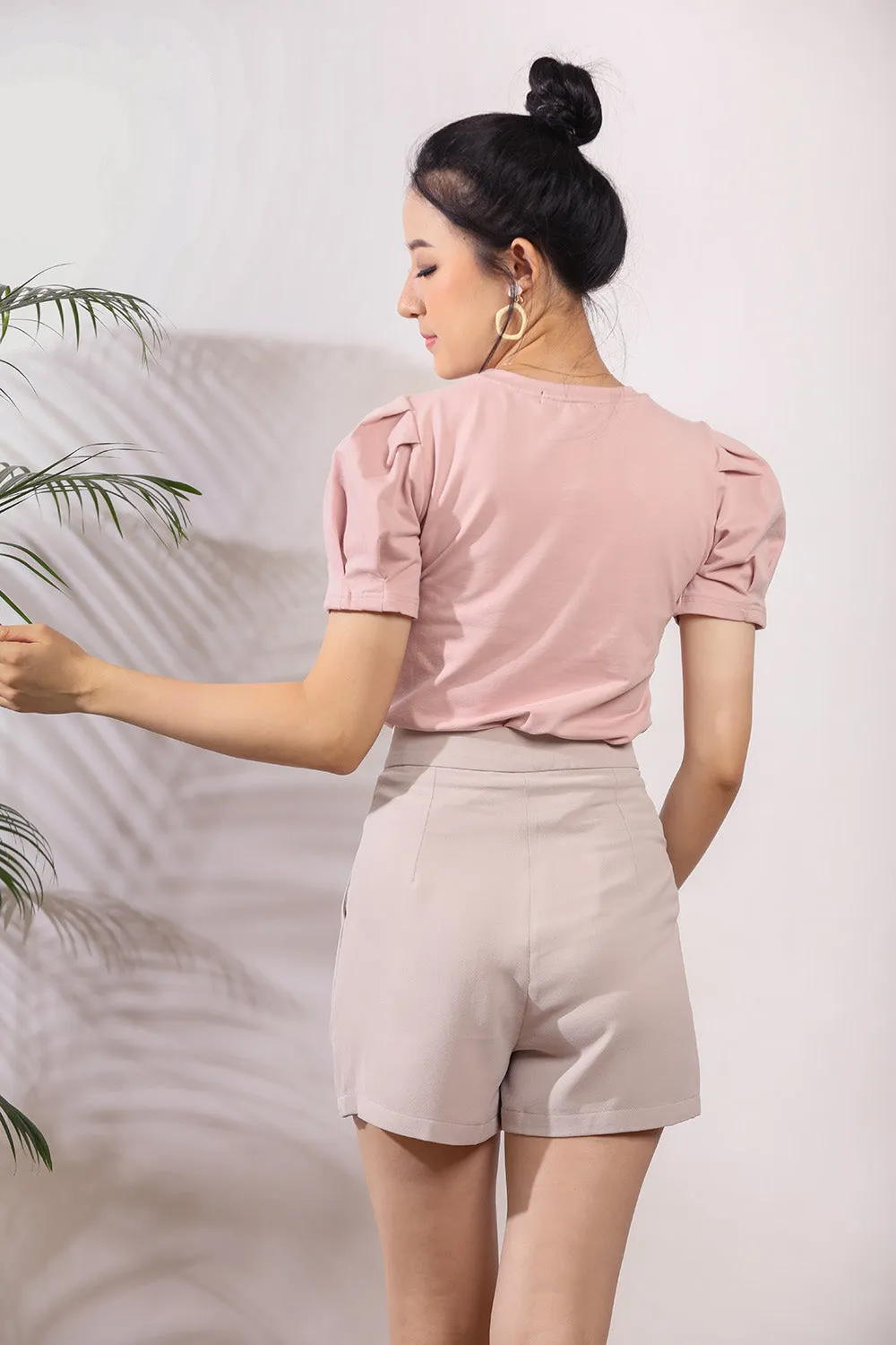 Odette Top in Dust Pink