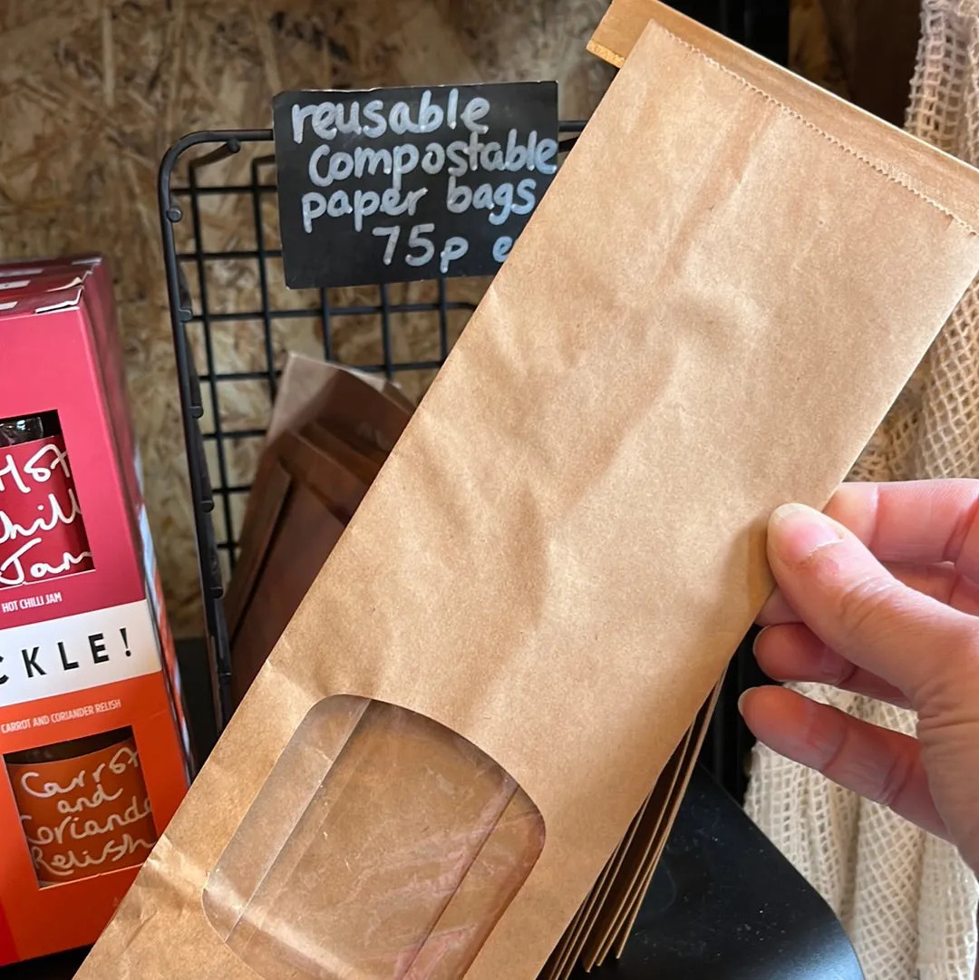 Paper Bag Reusable & Compostable