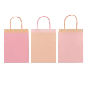 Pink Fringe Party Treat Bags 8pk S7093