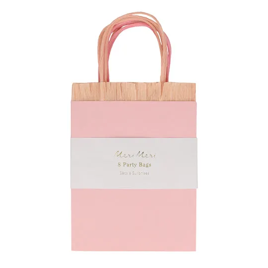 Pink Fringe Party Treat Bags 8pk S7093