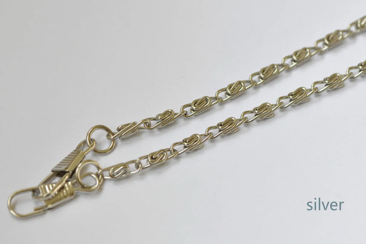 Purse Frame Wheat Chain/ Bronze Gold And Silver Colors Available/ 40cm(15") and 120cm(47") Length