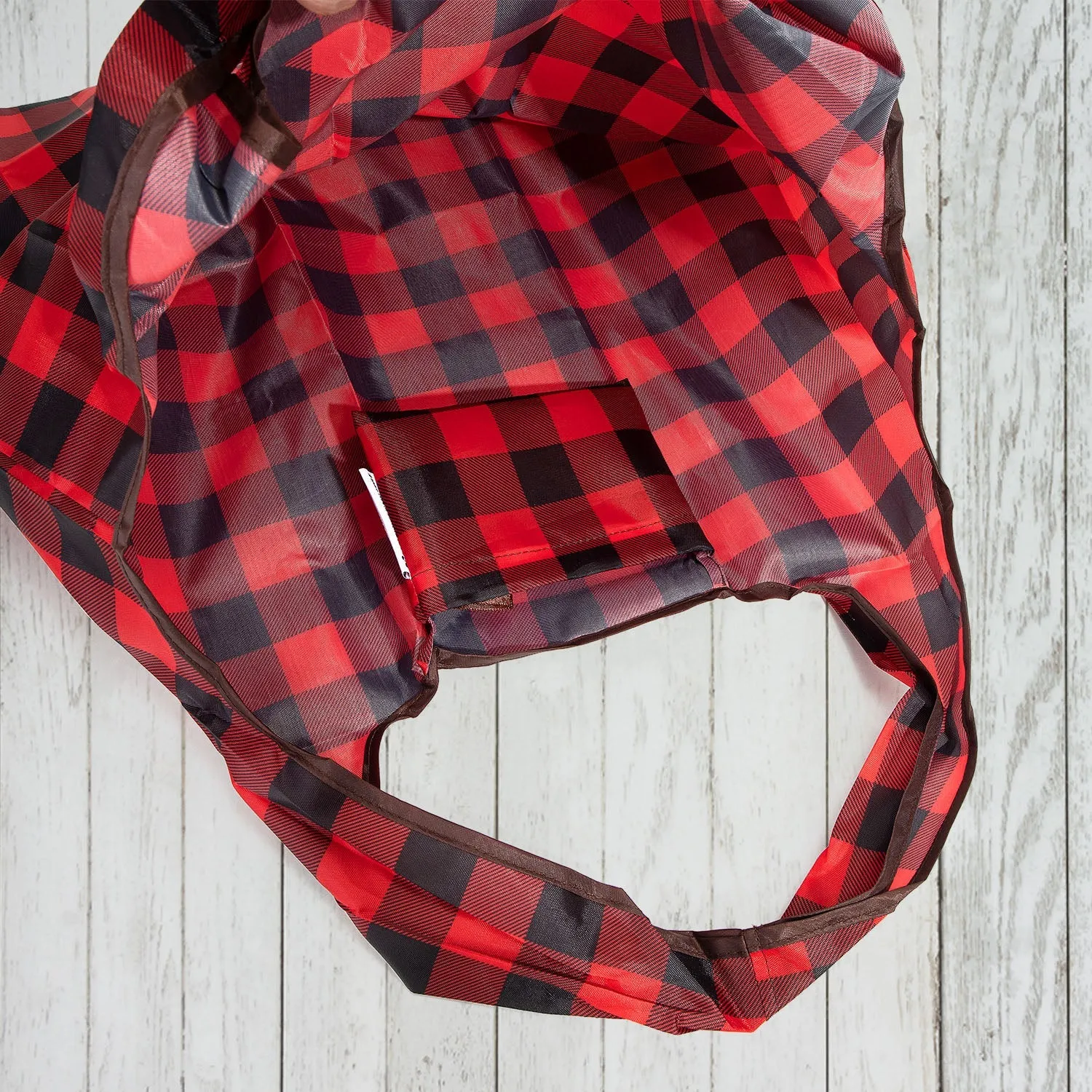 Red Check Reusable Bag