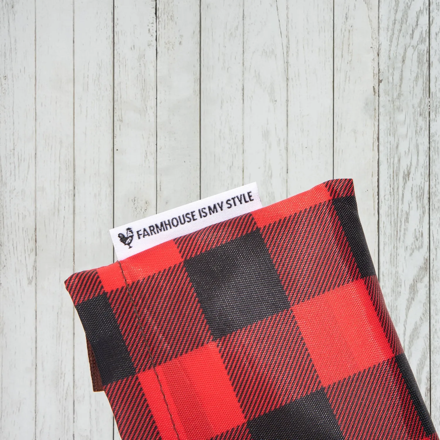 Red Check Reusable Bag