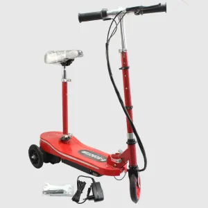 Red Kick E-Scooter Electric Seat Foldable Kids Electric Scooter